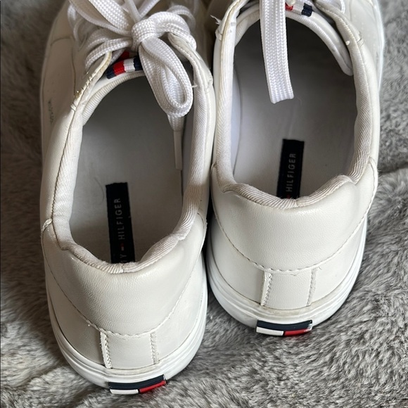 Tommy Hilfiger White Athletic Shoes - Picture 4 of 9